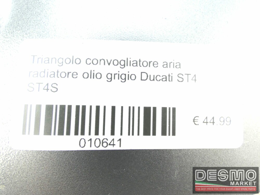 Triangolo convogliatore aria radiatore olio grigio Ducati ST4 ST4S