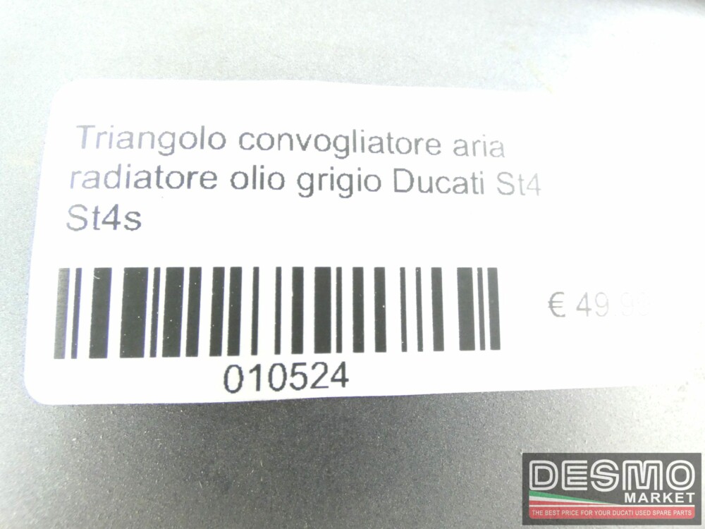 Triangolo convogliatore aria radiatore olio grigio Ducati ST4 ST4S