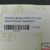Adesivo decal carena fiancata destra Ducati Supersport