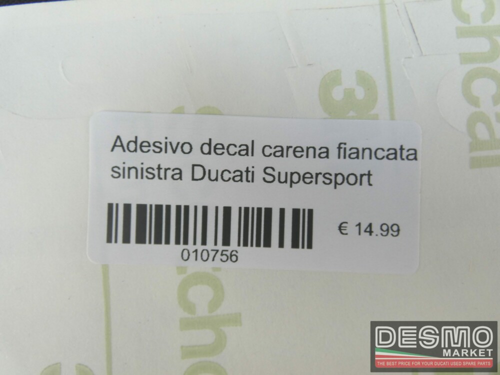 Adesivo decal carena fiancata sinistra Ducati Supersport