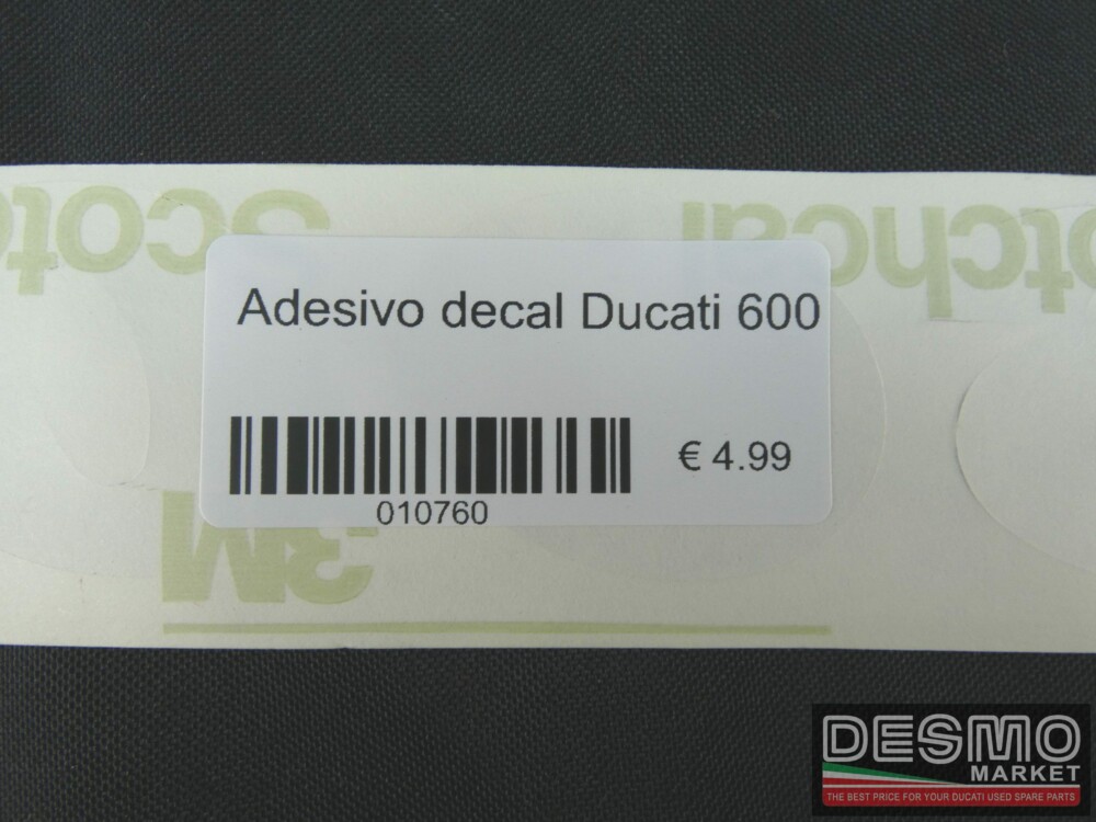 Adesivo decal Ducati 600