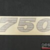 Ducati 750 sticker decal