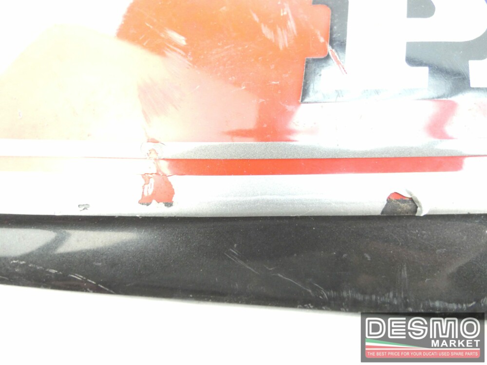 Carena fianchetto laterale sottosella destro rosso grigio Ducati Paso