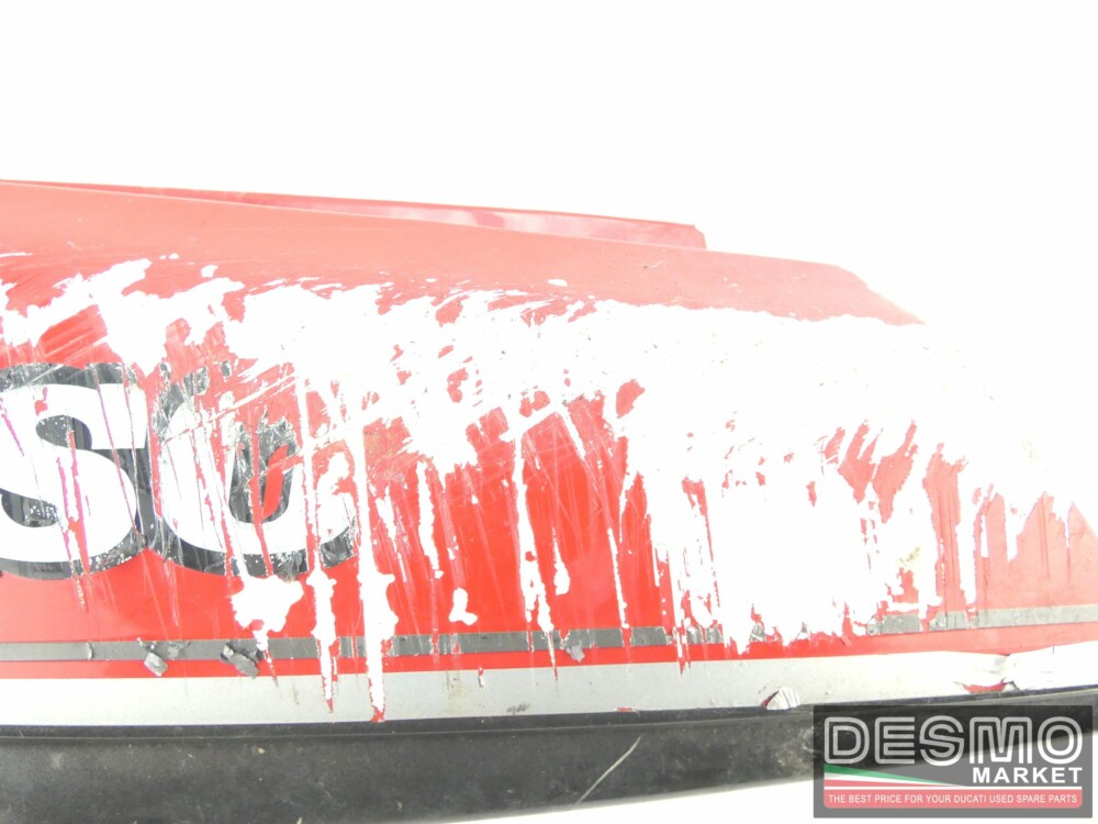 Carena fianchetto laterale sottosella sinistro rosso grigio Ducati Paso