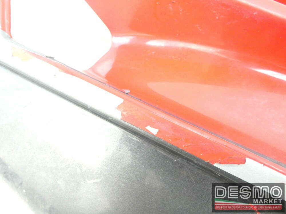 Carena fianchetto laterale sottosella sinistro rosso grigio Ducati Paso