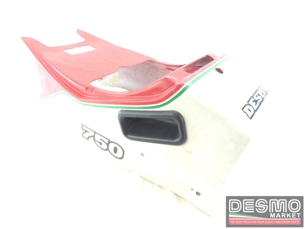 Codone sella biposto bianco rosso Ducati 750 F1 350 F3