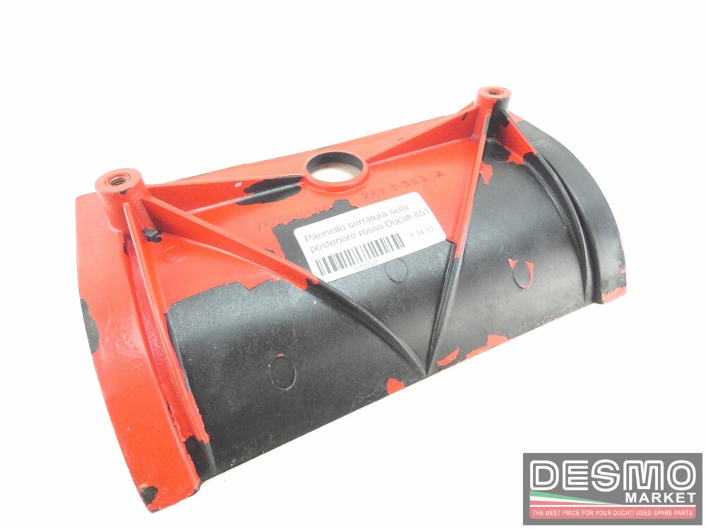 Pannello serratura sella posteriore rosso Ducati 851