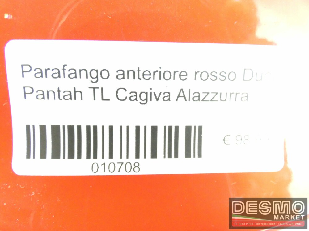 Parafango anteriore rosso Ducati Pantah TL Cagiva Alazzurra