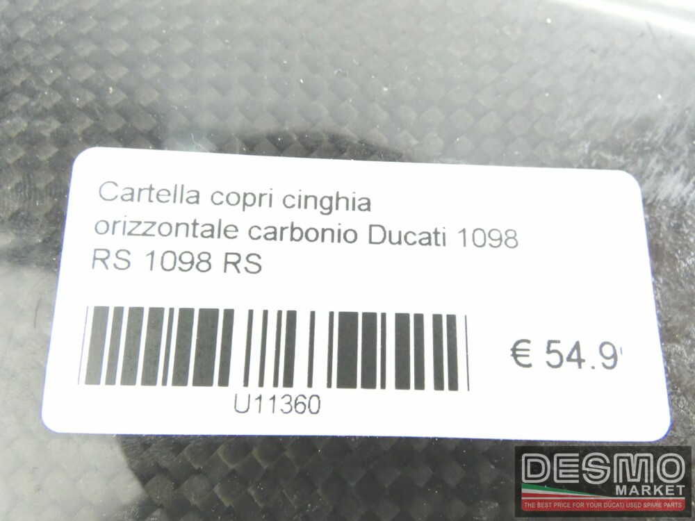 Cartella copri cinghia orizzontale carbonio Ducati 1098 RS 1098 RS
