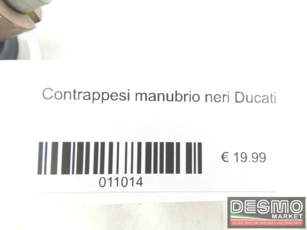 Contrappesi manubrio neri Ducati