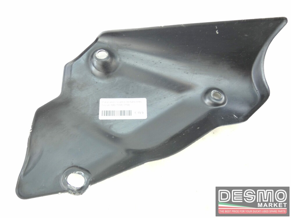 Paracalore scarico metallo nero Ducati 848 1098 1198