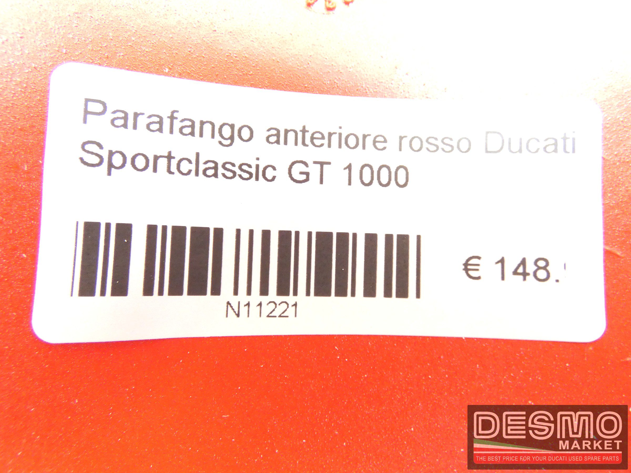 Parafango anteriore rosso Ducati Sportclassic GT 1000