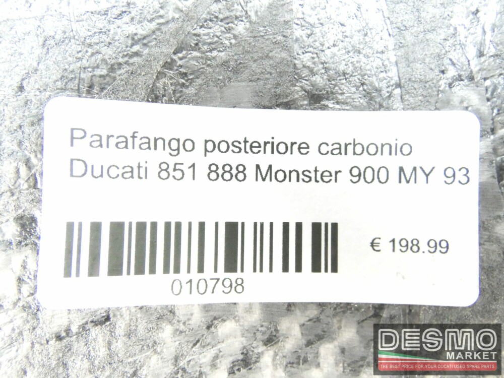 Parafango posteriore carbonio Ducati 851 888 Monster 900 MY 93