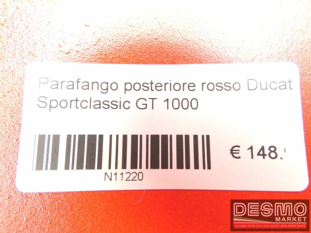 Parafango posteriore rosso Ducati Sportclassic GT 1000