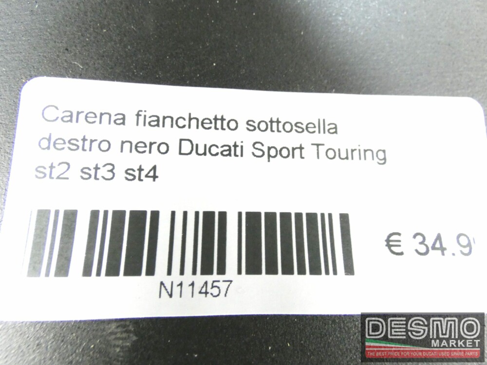 Carena fianchetto sottosella destro nero Ducati SportTouring st2 st3 st4