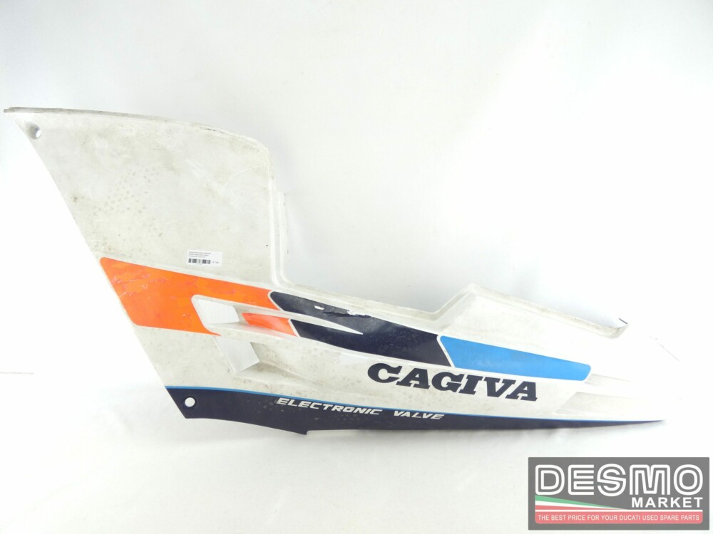Carena fianchetto sottosella sinistro bianco blu Cagiva Freccia C9 C10