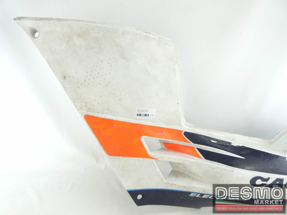 Carena fianchetto sottosella sinistro bianco blu Cagiva Freccia C9 C10