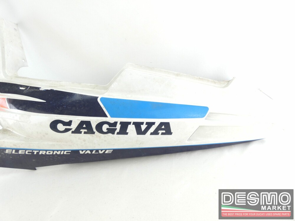 Carena fianchetto sottosella sinistro bianco blu Cagiva Freccia C9 C10