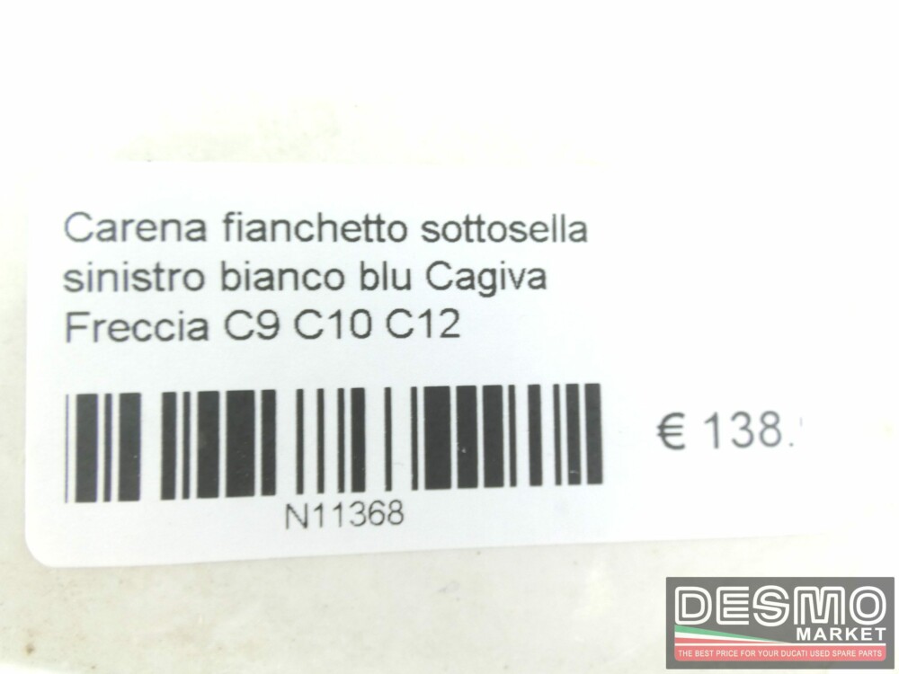 Carena fianchetto sottosella sinistro bianco blu Cagiva Freccia C9 C10