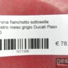 Red and grey left side saddle fairing panel Ducati Paso 750 - Image 7