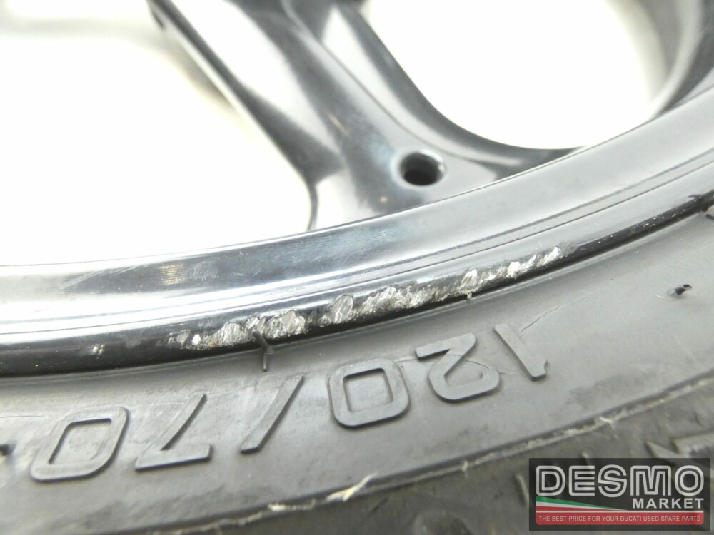 Front black 3 spoke 3,5 x 17 wheel Ducati - Image 5