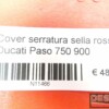 Red seat lock saddle cover Ducati Paso 750 900 - Image 3