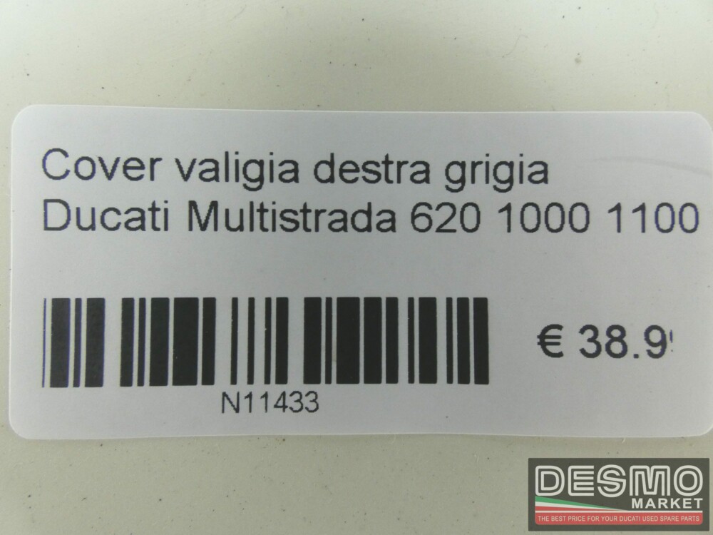 Cover valigia destra grigia Ducati Multistrada 620 1000 1100