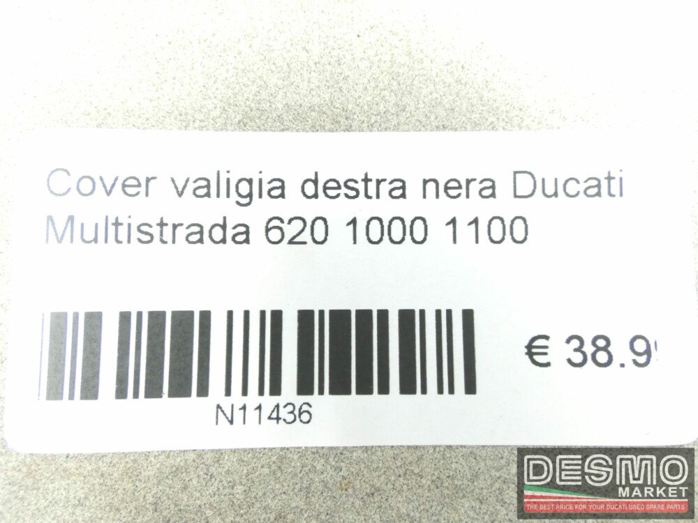 Cover valigia destra nera Ducati Multistrada 620 1000 1100