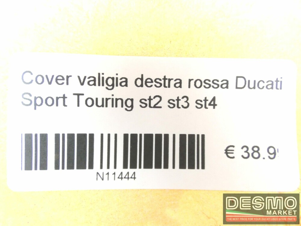 Cover valigia destra rossa Ducati Sport Touring st2 st3 st4