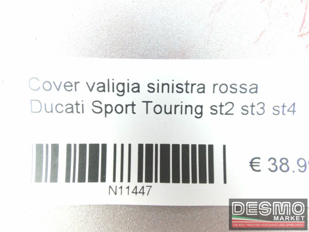 Cover valigia sinistra rossa Ducati Sport Touring st2 st3 st4