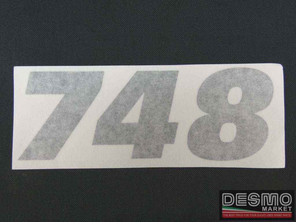 Emblema Ducati 748 grigio per giallo