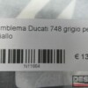 Emblem sticker decal grey for yellow Ducati 748 - Image 2