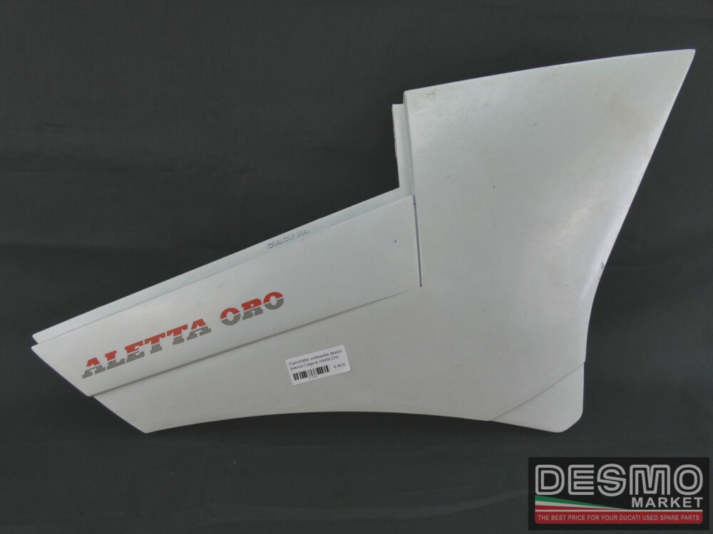 Fianchetto sottosella destro bianco Cagiva Aletta Oro