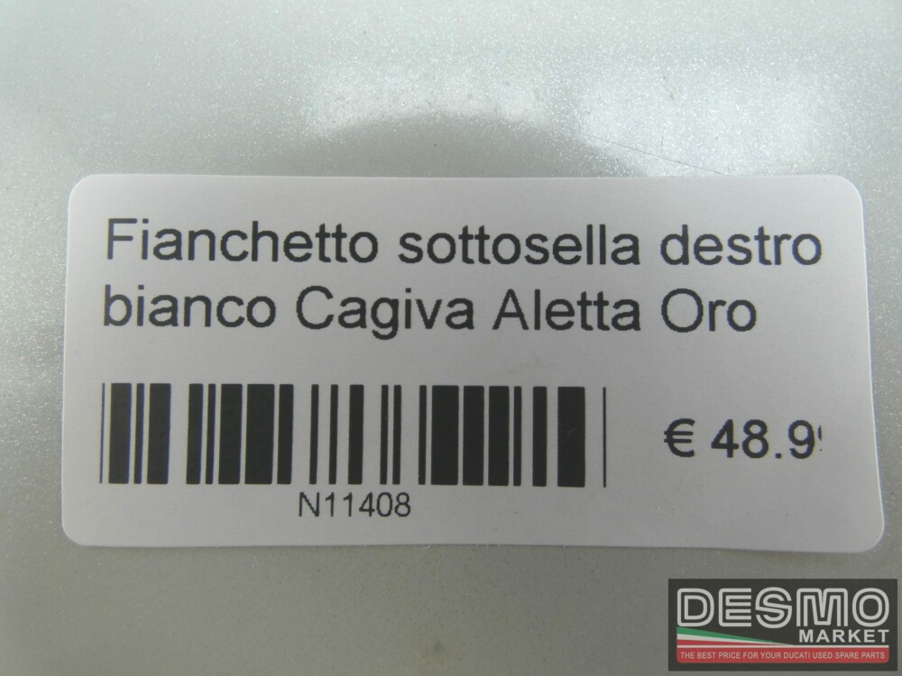 Fianchetto sottosella destro bianco Cagiva Aletta Oro