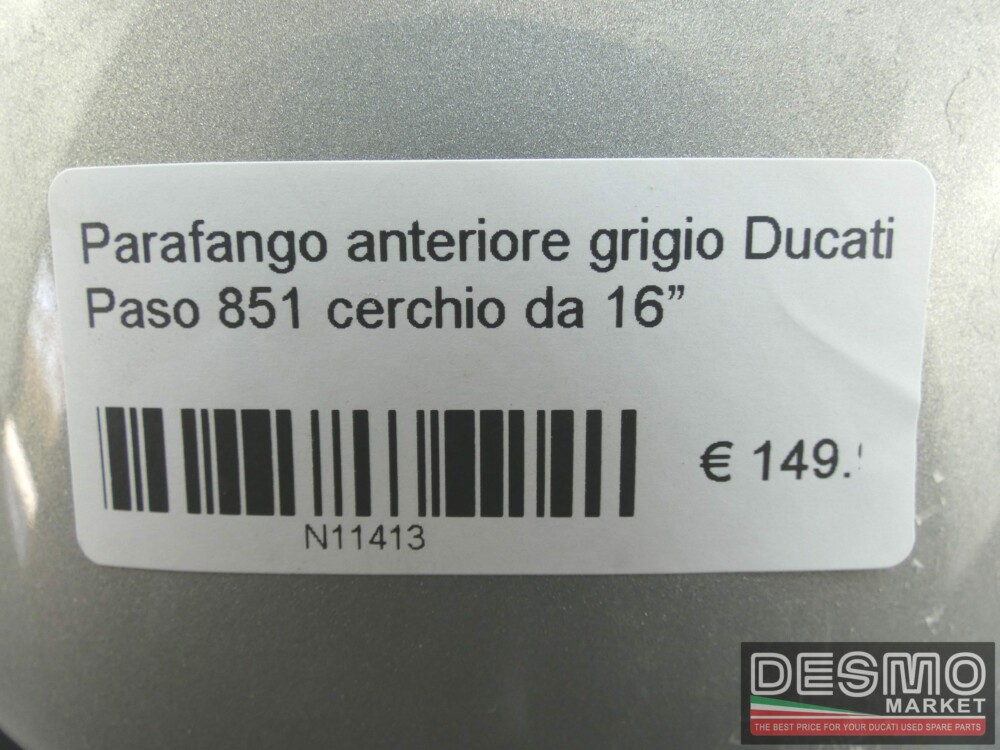 Parafango anteriore grigio Ducati Paso 851 cerchio da 16”