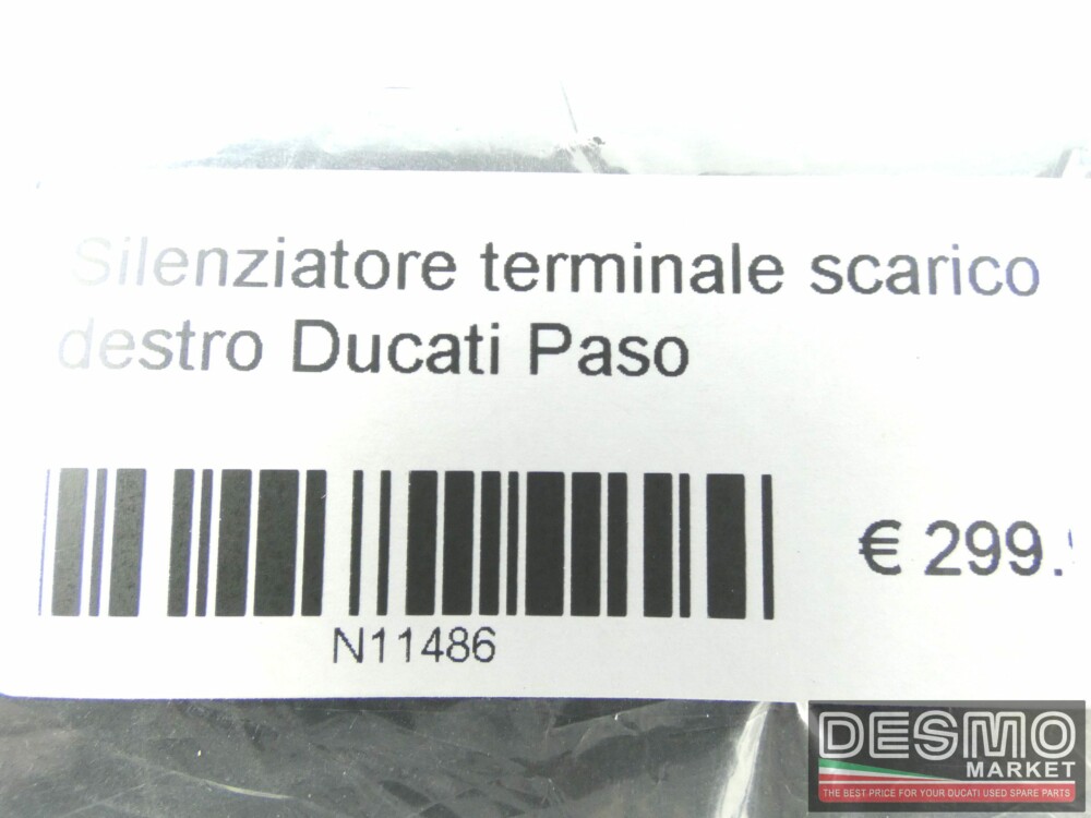 Silenziatore terminale scarico destro Ducati Paso