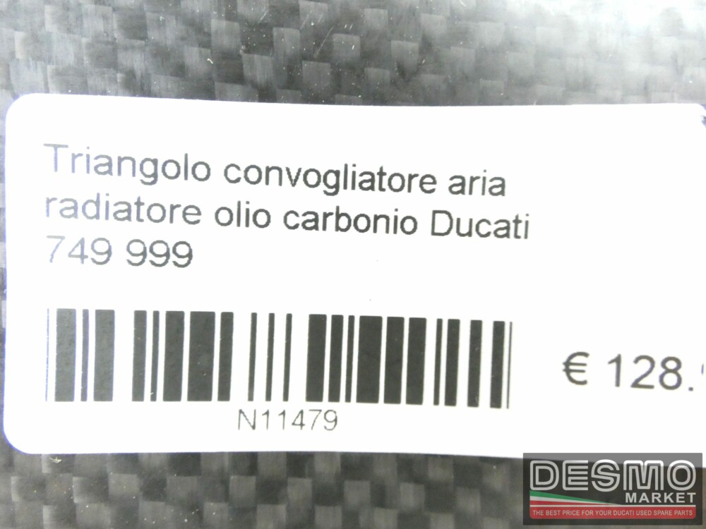 Triangolo convogliatore aria radiatore olio carbonio Ducati 749 999