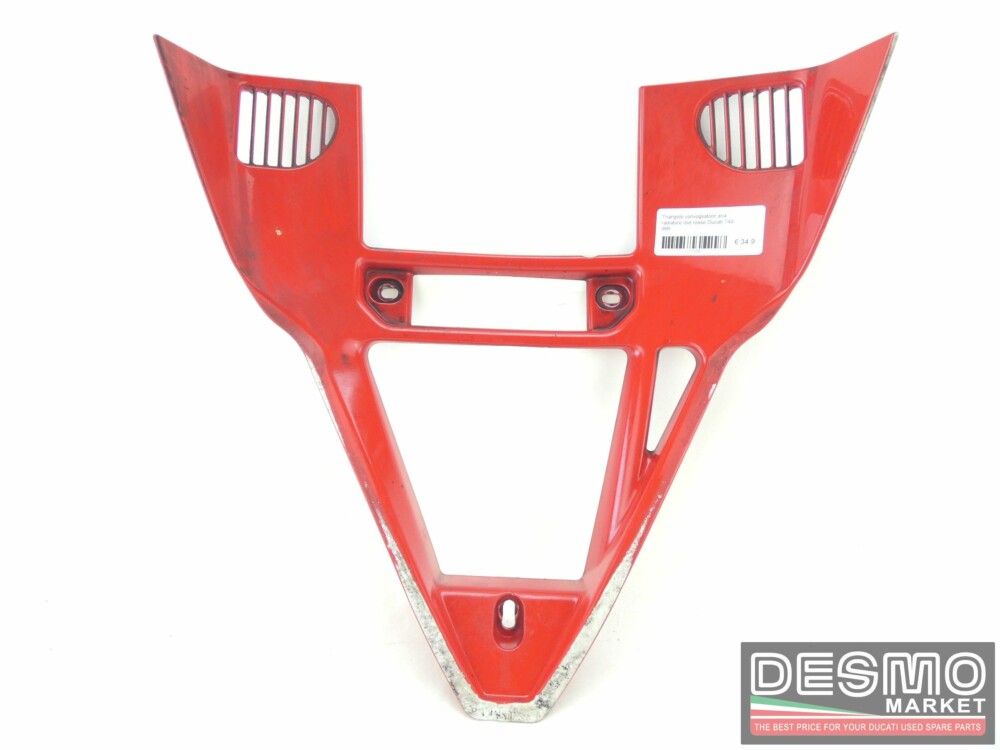 Triangolo convogliatore aria radiatore olio rosso Ducati 749 999
