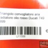 Red oil radiator cover air conveyor Ducati 749 999 - Image 4