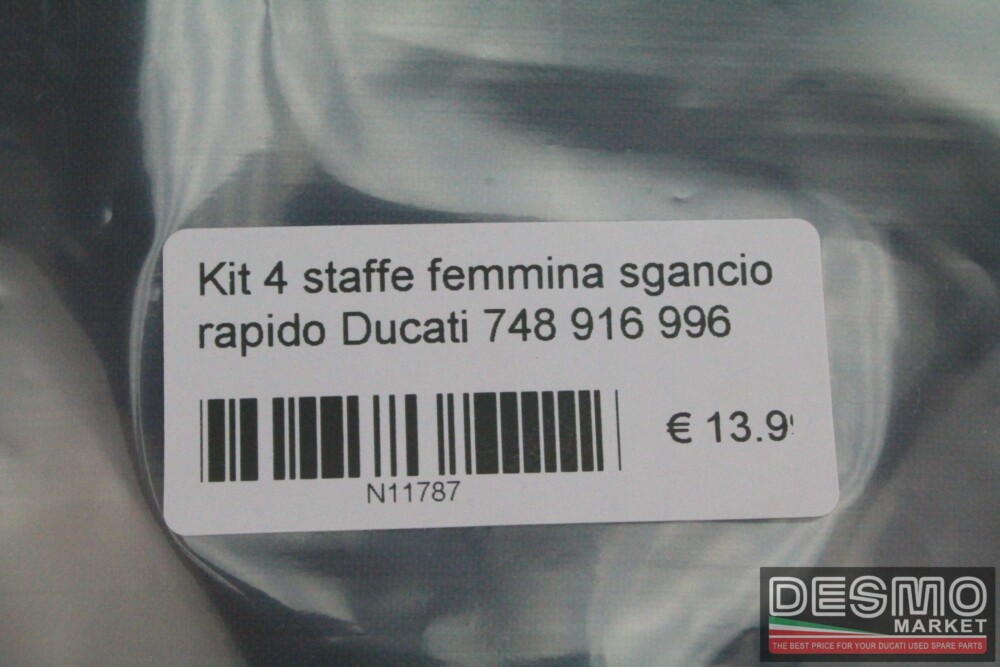 Kit 4 staffe femmina sgancio rapido Ducati 748 916 996