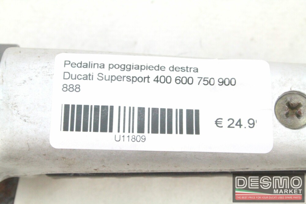 Pedalina poggiapiede destra Ducati Supersport 400 600 750 900 888