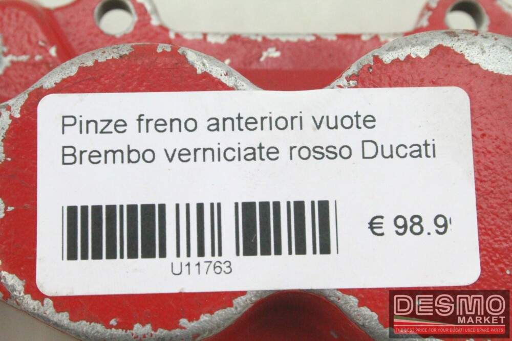 Pinze freno anteriori vuote Brembo verniciate rosso Ducati