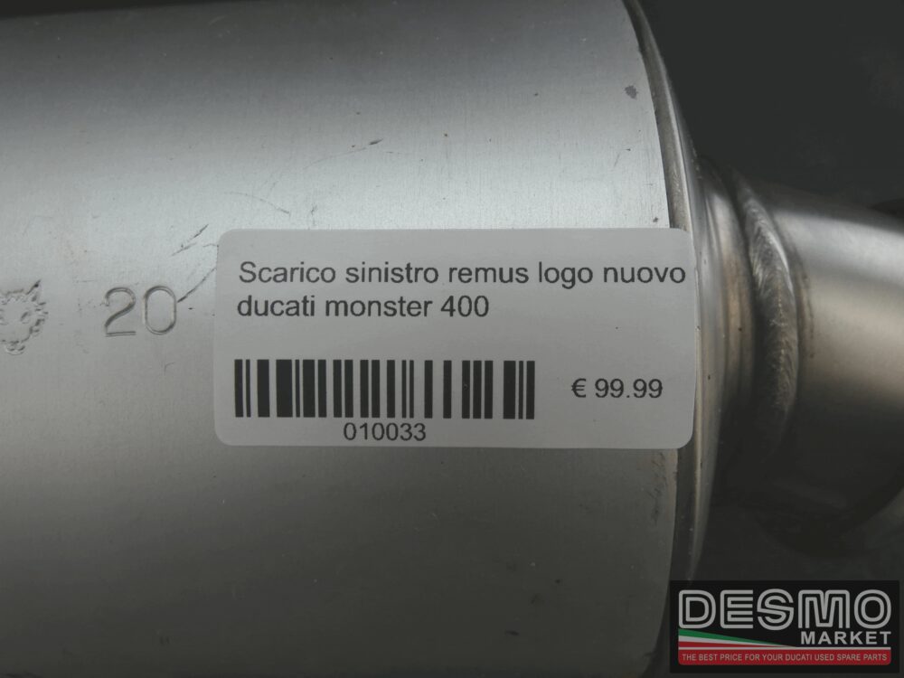 Scarico destro remus logo nuovo ducati monster 400