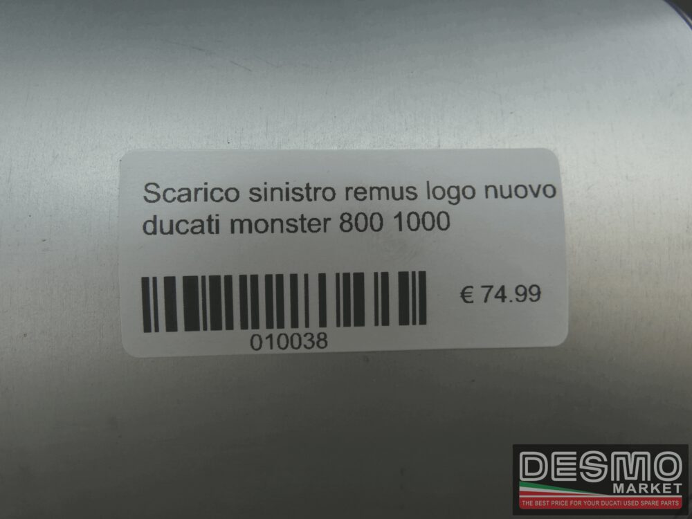 Scarico destro remus logo nuovo ducati monster 800 1000