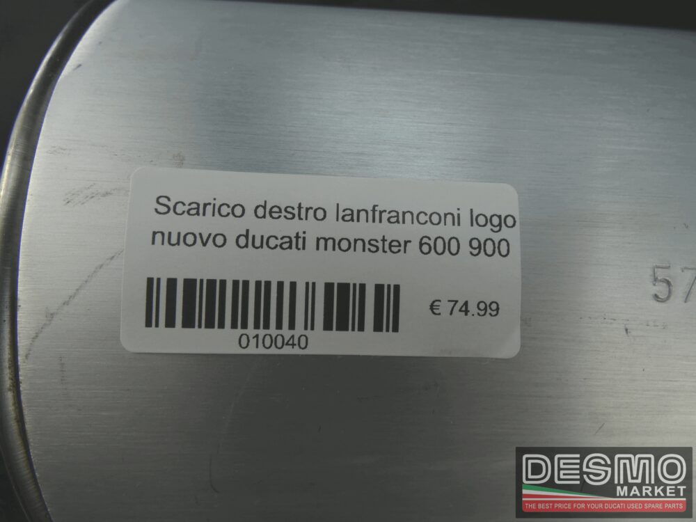 Left side muffler lanfranconi new logo ducati monster 600 900 - Image 5