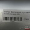 Scarico sinistro remus logo nuovo ducati monster 400