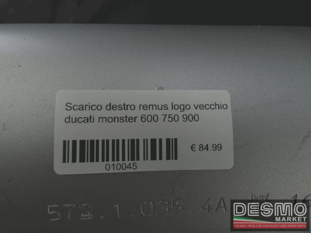 Scarico sinistro remus logo vecchio ducati monster 600 750 900