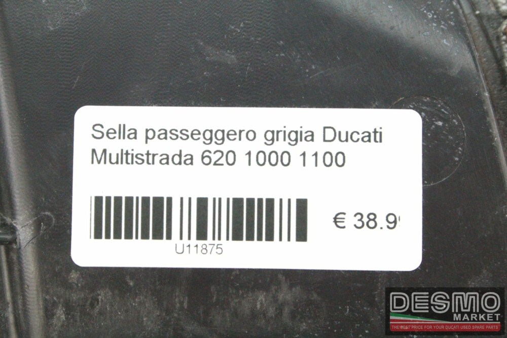 Sella passeggero grigia Ducati Multistrada 620 1000 1100