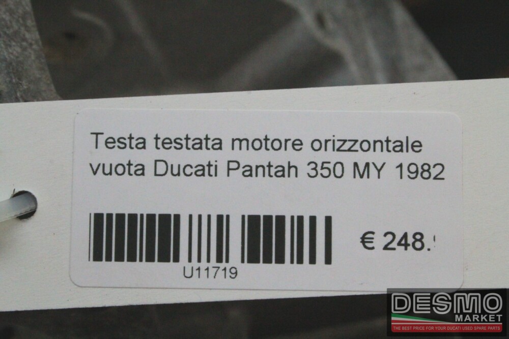 Testa testata motore orizzontale vuota Ducati Pantah 350 MY 1982
