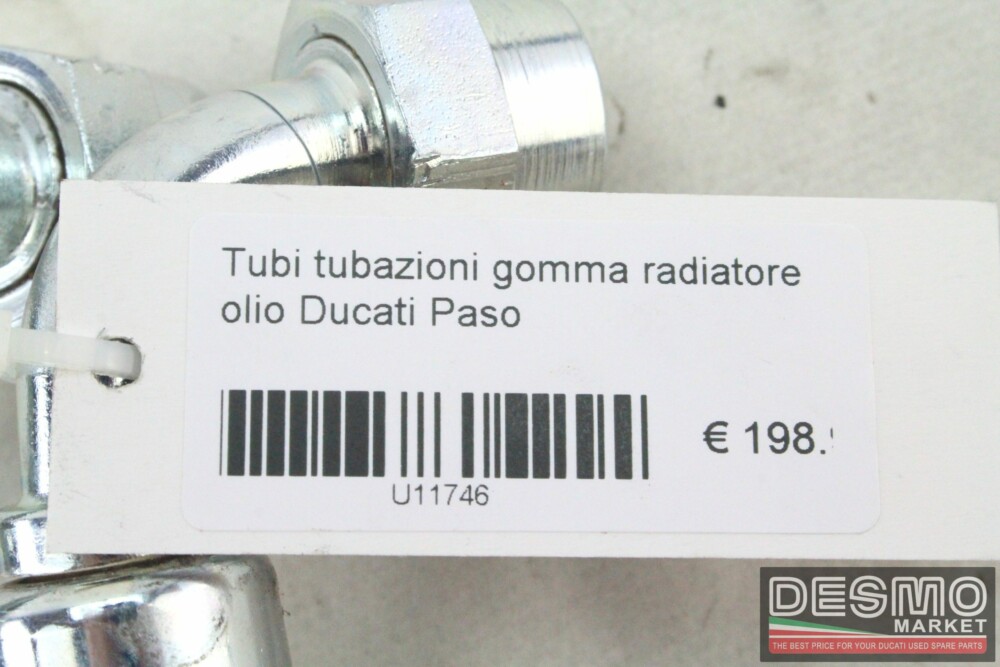 Tubi tubazioni gomma radiatore olio Ducati Paso